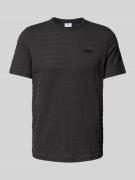 T-shirt met structuurmotief, model 'ESS ELEVATED'