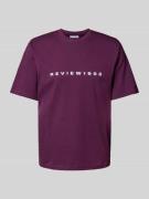 T-shirt met labelprint