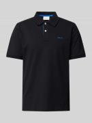 Regular fit poloshirt met labelstitching