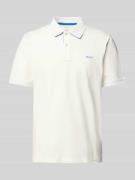 Regular fit poloshirt met labelstitching