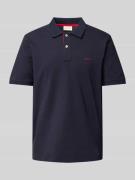 Regular fit poloshirt met labelstitching