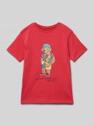 T-shirt met labelprint