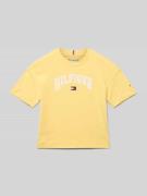 T-shirt met labelprint