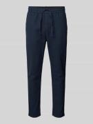 Korte stoffen broek van linnenmix, model 'LINUS'