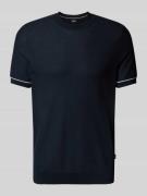 T-shirt in gebreide look, model 'Jianfranco'