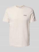 T-shirt met structuurmotief, model 'ESS ELEVATED'