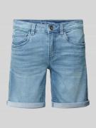 Slim fit korte jeans van katoenmix, model 'ALEXA'