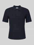Regular fit poloshirt met labelstitching, model 'GEORGE'