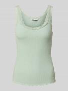Regular fit tanktop met volants bij de zoom, model 'SRA'