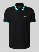 Regular fit poloshirt met labelprint, model 'Paddy'