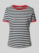 T-shirt met ribboorden