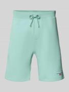 Korte broek met labelstitching