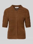 Gebreide pullover met ajourpatroon