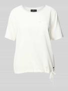 T-shirt met borstzak en siersteentjes