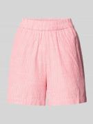Loose fit korte broek van een mix van katoen en linnen, model 'APIA'