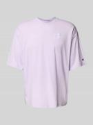 Relaxed fit T-shirt met labelstitching