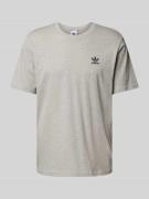 T-shirt met labelstitching en ronde hals
