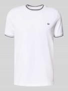 T-shirt met ribboorden