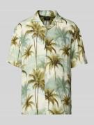 Regular fit vrijetijdsoverhemd van viscose met reverskraag