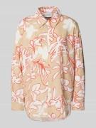 Relaxed fit blouse met druppelvormige hals