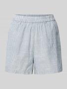 Loose fit korte broek van een mix van katoen en linnen, model 'APIA'