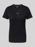 T-shirt met labelstitching, model 'Elogo'