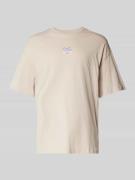 T-shirt met labelprint
