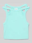 Slim fit tanktop met cut-outs