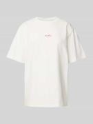 Oversized T-shirt met labelprint