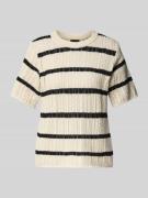 Regular fit gebreid T-shirt van puur katoen