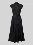 Maxi-jurk met opstaande kraag, model 'BAIRO'