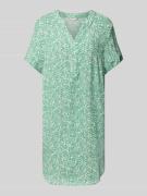 Oversized mini-jurk van pure viscose