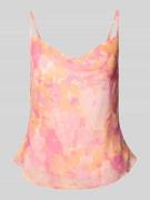 Regular fit top met bandjes en all-over motief, model 'SMILLA'