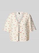 Regular fit blouse van viscosemix, model 'ODETTE'