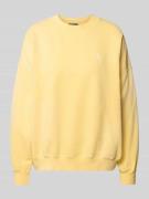 Oversized sweatshirt met labelstitching