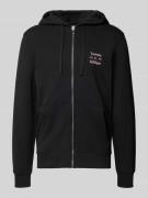 Regular fit sweatjack van puur katoen