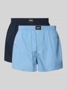 Boxershort met labeldetail in een set van 2 stuks