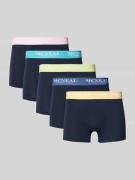 Boxershort met elastische band in een set van 5 stuks