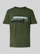 T-shirt met labelprint