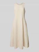 Linnen jurk in A-lijn zonder mouwen