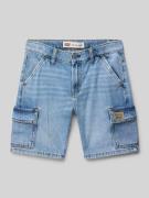 Relaxed fit korte jeans met cargozakken