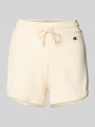 Sweatshorts met labeldetail