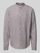 Slim fit vrijetijdsoverhemd van linnen, model 'Anton'