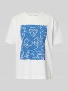 T-shirt met ronde hals, model 'SYBIL'