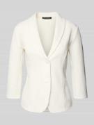 Slim fit blazer met 3/4-mouwen