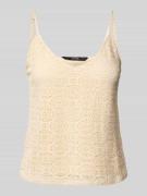 Comfort fit top met bandjes met kant, model 'MAYA'