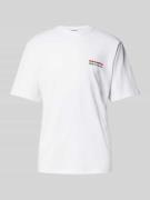 T-shirt met labelprint