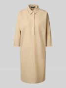 Midi-jurk met platte kraag, model 'Quirve'