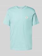 T-shirt met labelstitching en ronde hals