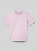 Oversized T-shirt van katoen met ronde hals